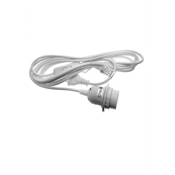 Kablolu Duy Fiş E27 Yarım Dişli Aç Kapa Anahtarlı 2 Metre Beyaz 1657