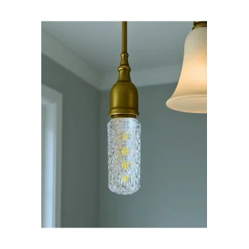 15W Dekoratif Kristal Ampul E27 Led Uzun Beyaz Renk 1600 Lümen