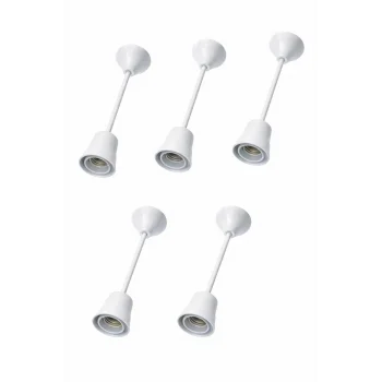 Porselen Duylu Asma Tij Duy Takımı Sarkıt 100W (5 ADET)