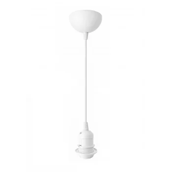 Sarkıt E27 Duy Takımı Yarım Dişli Avize Başlık Duyu Beyaz 70cm Bakalit (1 Adet)