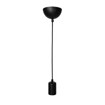 Dekoratif Sarkıt E27 Duy 70cm Metal Kumaş Örgü Kablo Siyah D11