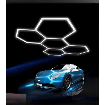 Altıgen Lineer Led Armatür Beyaz 240W 6500K Kolay Kurulum