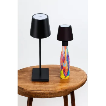 Dokunmatik Dimerli, Şarjlı Masa Lambası RGB Renk Modlu (1 Adet)