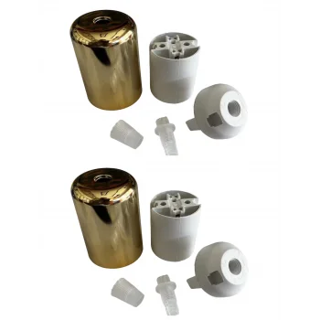 Duy Lalesi ve E27 Duy (Gold Renk) Plastik (2 ADET)