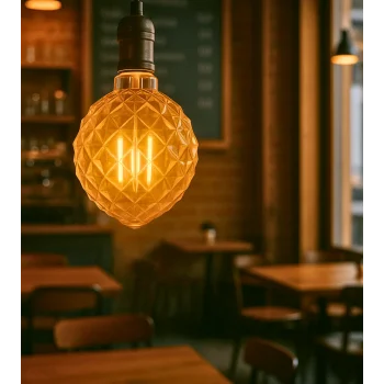 Özel Tasarım E27 Rustik Ampul Vintage Amber (4,5W - 500 Lümen)-(KIRILMAZ PLASTİK GÖVDE)