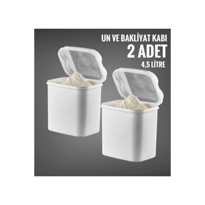 Masal Un Ve Bakliyat Saklama Kabı 4,5lt 2li