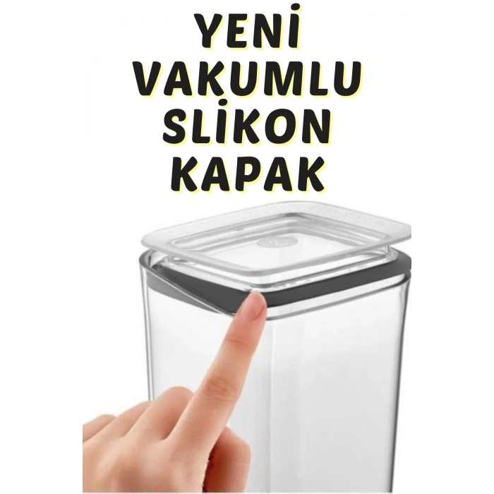 Sude Seri 12 Li 1700 Ml Vakumlu Saklama Kabı Seti