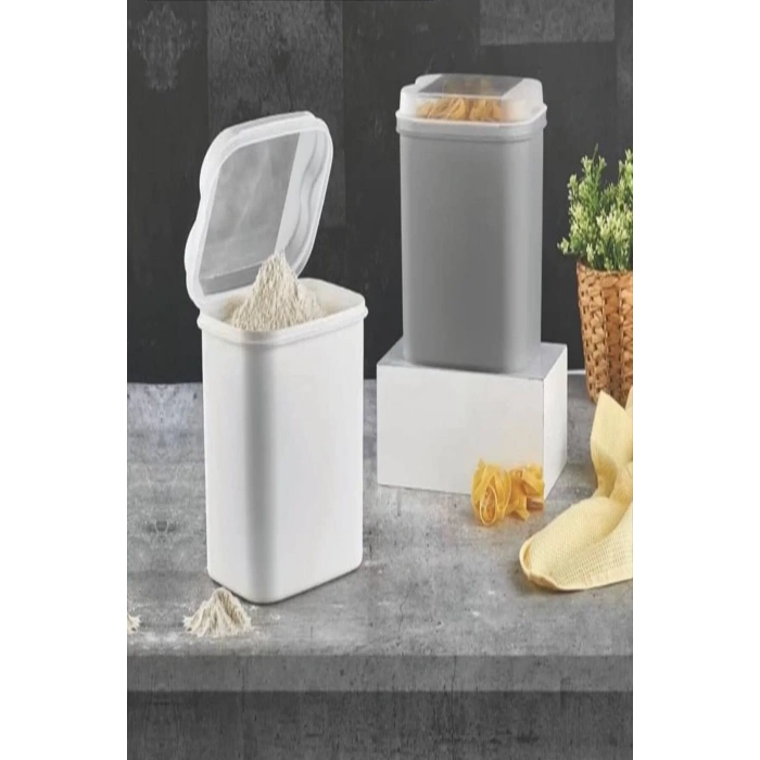 Gri Renk 10 Litre Bakliyat Kabı 1adet
