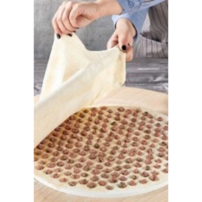 Pratik Altıgen Ve Üçgen Mantı Kalıbı Hamur Kesme Aparatı Xl 40 Cm 2li Set