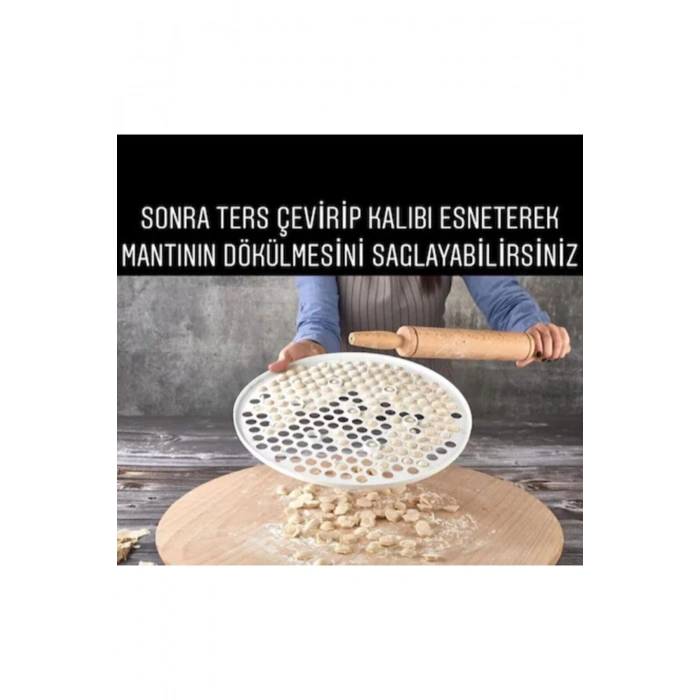 Pratik Mantı Kalıbı Tek Seferde 200 Adet Mantı Kesme Aparatı