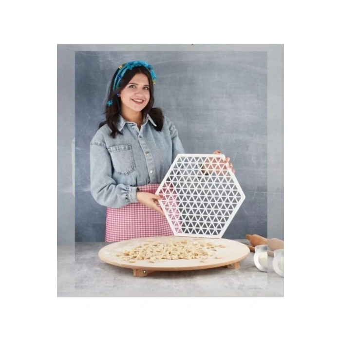 Vip Pratik Üçgen Mantı Kalıbı Xl 40cm Mantımatik Hamur Kesme Aparatı