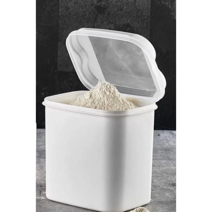 Kitchen Trend  Un Ve Bakliyat Kabı 4,5 Litre Beyaz 6lı