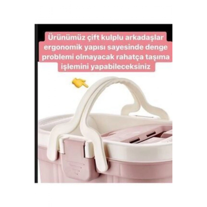 Vipset Premium Tablet Mop Temizlik Seti , Kova Seti 3 Farklı Su Bölmesi+ 3 Adet Yedek Mop