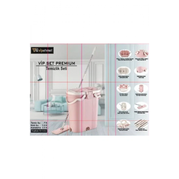 Mop Set Premium Paspas 360 Döner Başlık