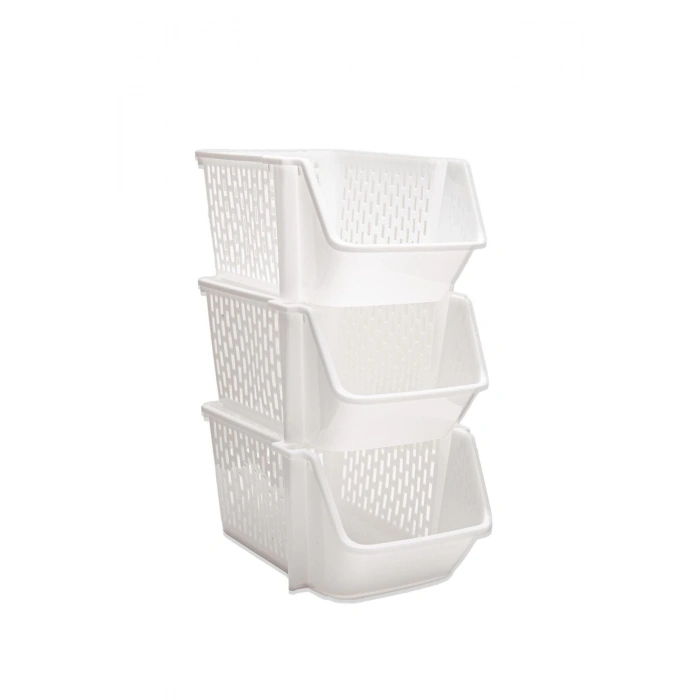 Çok Amaçlı Katlı Düzenleyici 3lü Set (beyaz)