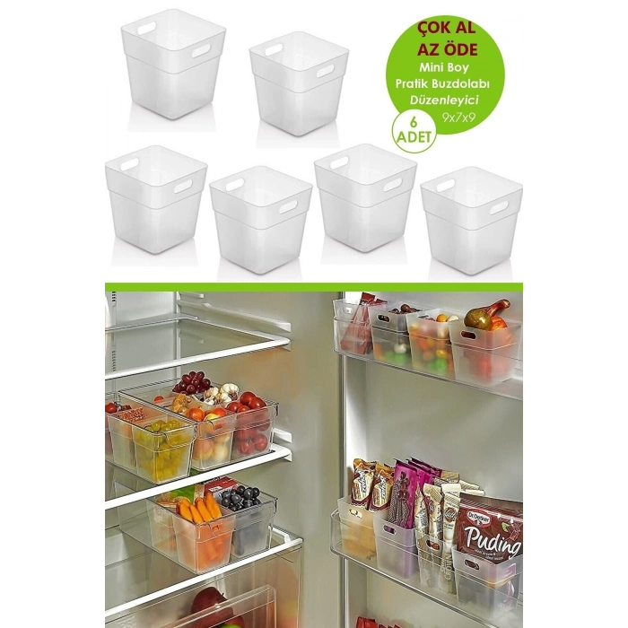 6 Adet Buzdolabı Kapak Içi Düzenleyici Organizer Buzdolabı Içi Düzenleyici Ve Banyo Organizeri