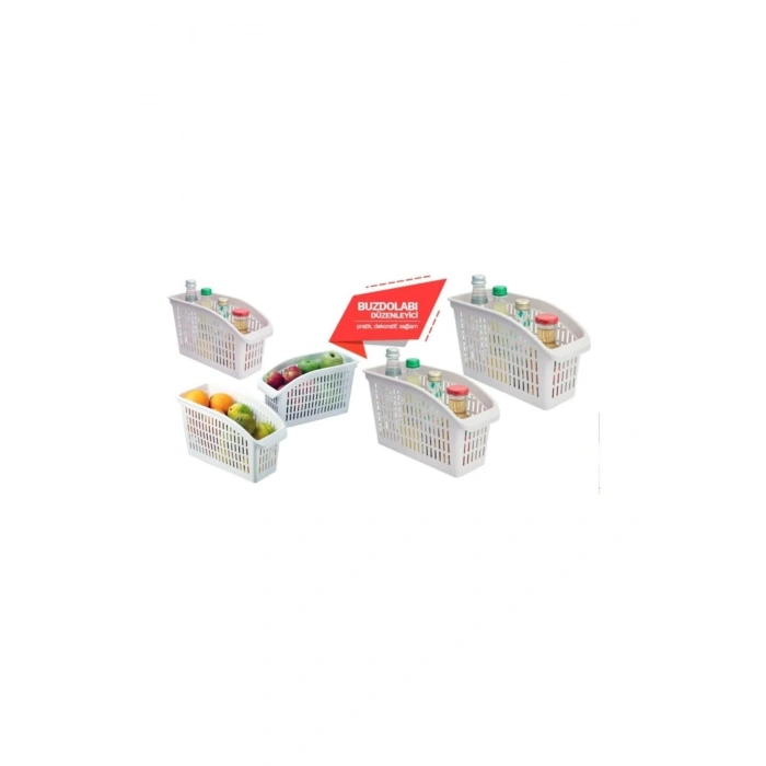 Buzdolabı Sepeti Dolap Içi Düzenleyici Sepet Organizer 5 Adet