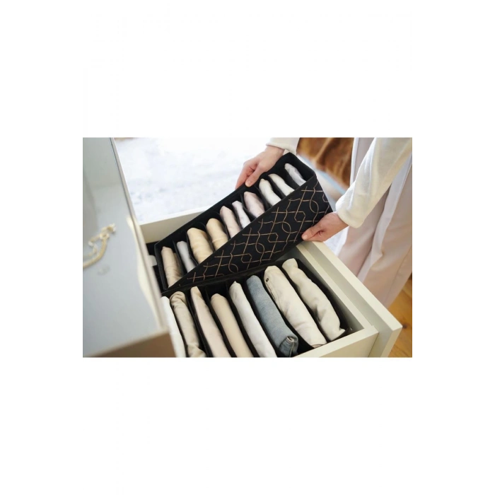 ELEGANT AKORDİYON ÇEKMECE DÜZENLEYİCİ ÇAMAŞIRLIK - S - 2 ADET