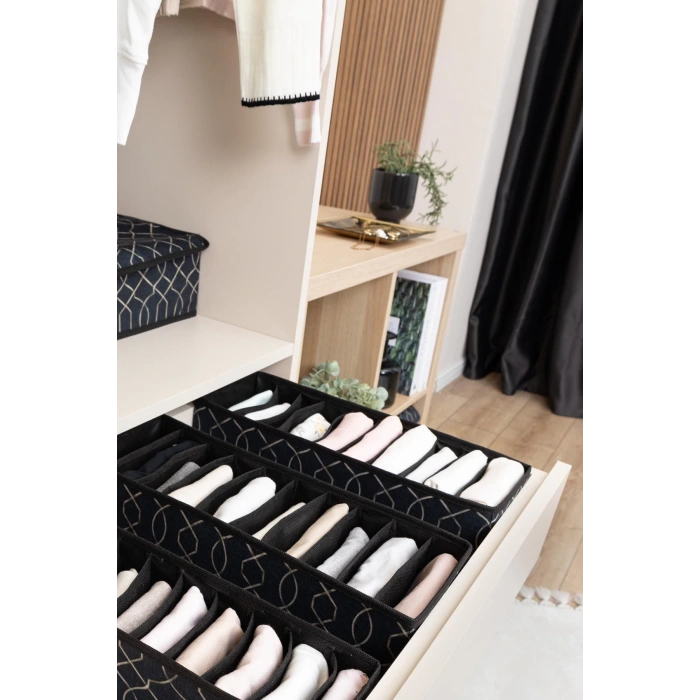 ELEGANT AKORDİYON ÇEKMECE DÜZENLEYİCİ ÇAMAŞIRLIK - M - 3 ADET