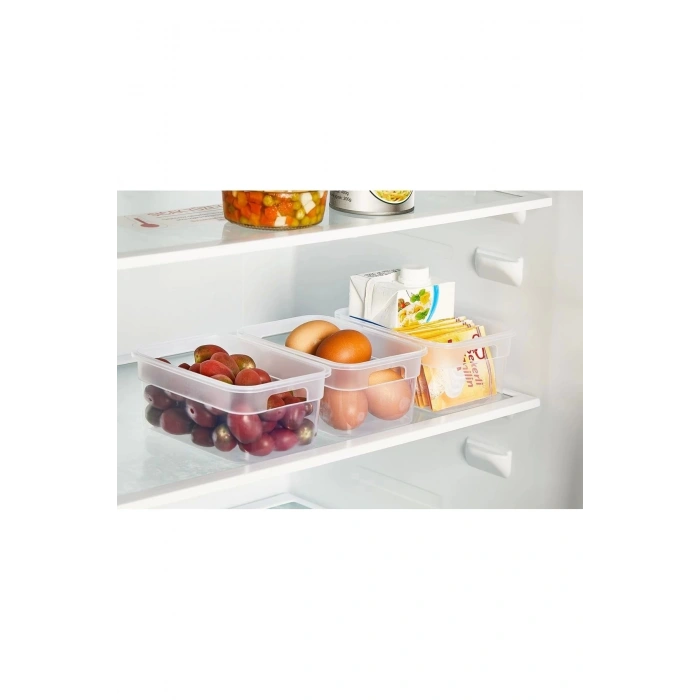 6 Adet 950 ML Eco Organizer Buzdolabı Düzenleyici Dolapiçi Çekmece Düzenleyici - ŞEFFAF