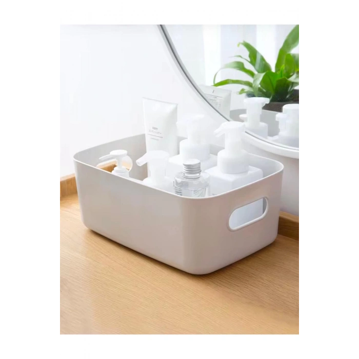 6 Adet ECO+ 3.5 Lt Dolap Içi, Buzdolabı Düzenleyici, Banyo, Mutfak Organizer  BEYAZ 24cm16cm11cm