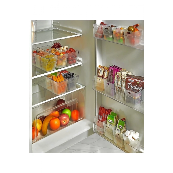 12 Li Buzdolabı Içi Mini Düzenleyici Kutu Organizer - Buzdolabı Kapak Düzenleyici (clz)