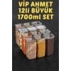 Sude Seri 12 Li 1700 Ml Vakumlu Saklama Kabı Seti