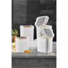 Masal Saklama Kutusu Erzak Kabı 6lı Set Beyaz Renk 4500 Ml