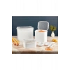 Masal Saklama Kabı Beyaz 10 Lt+ 4,5 Lt+1,6 Lt Vp-039