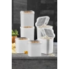 Kitchen Trend  Un Ve Bakliyat Kabı 4,5 Litre Beyaz 6lı