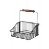 Bıp Ahmet Ferforje Metal Ahşap Saplı Mutfak Sepeti 20x20cm Siyah Vp-920