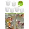 6 Adet Buzdolabı Kapak Içi Düzenleyici Organizer Buzdolabı Içi Düzenleyici Ve Banyo Organizeri