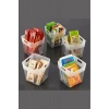 6lı Set Buzdolabı & Kapak Içi Düzenleyici, Organizer (şeffaf)