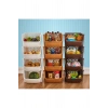 2 Adet - Buzdolabı / Dolap Içi Düzenleyici Organizer - Sebzelik - BEYAZ