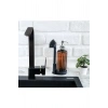 Amber Sıvı Sabunluk Yumuşak Silikon Fırçalı Set - Bulaşık Deterjanı-Çamaşır Suyu - Amber Şişe 500 ml