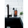 Amber Sıvı Sabunluk Yumuşak Silikon Fırçalı Set - Bulaşık Deterjanı-Çamaşır Suyu - Amber Şişe 500 ml