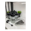 6 Adet Kapağı Kendinden Kaşıklı Baharatlık Seti - 300 Ml - Cam Kavanoz 6lı Set Uzun