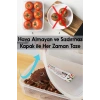 6 Adet 3.5 Litre Hava Almaz Çok Amaçlı Erzak Saklama Kabı Buzdolabı Organizeri