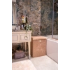 Gri Keçe Kapaklı Mega Kutu Çamaşır Sepeti Eşya Saklama Kutusu 55x41x30 Cm - ECOLUX