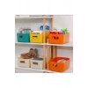 3 Adet 3.5 Lt Dolap Içi, Buzdolabı Düzenleyici, Banyo, Mutfak Organizeri Sepet BEYAZ 24cm16cm11cm