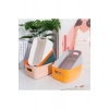 3 Adet 3.5 Lt Dolap Içi, Buzdolabı Düzenleyici, Banyo, Mutfak Organizeri Sepet BEYAZ 24cm16cm11cm
