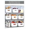 5 Adet ECO+ 3.5 Lt Dolap Içi, Buzdolabı Düzenleyici, Banyo, Mutfak Organizer BEYAZ 24cm16cm11cm