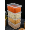 4lü Set 6 Litre Mega Boy Erzak Saklama Kabı