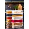 1,5 Litre Sızdırmaz Saklama Kabı Dolap Düzenleyici Organizer - 12 ADET - 27cm 9,5 cm 7 cm