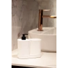 Creative 3 parça banyo seti-sıvı sabunluk-diş fırçası-süngerlik haznesi