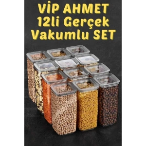 Sude Kare Saklama Kabı 1700 Ml X 12 Erzak Kabı 12 Adet Set