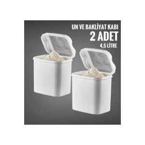 Masal Un Ve Bakliyat Saklama Kabı 4,5lt 2li