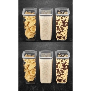 Sude Kare Saklama Kabı 1700 Ml X 6 Erzak Kabı 6 Adet Set