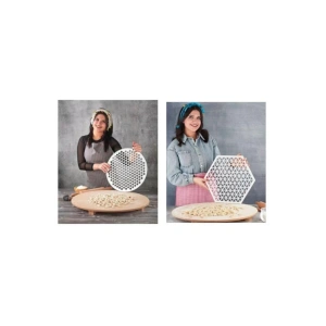 Pratik Altıgen Ve Üçgen Mantı Kalıbı Hamur Kesme Aparatı Xl 40 cm 2li Set