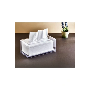 Clear Peçete Organizeri- Dekoratif Kristal Peçetelik - Ec-4041424344
